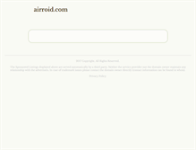 Tablet Screenshot of airroid.com